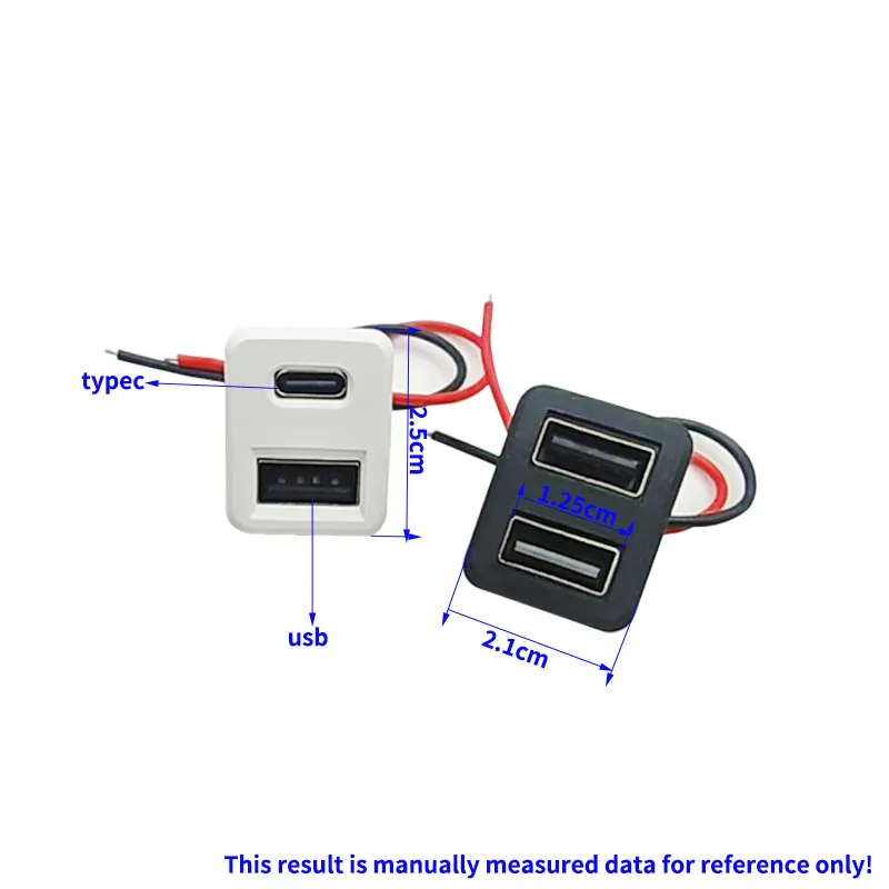 Двухслойный-разъем-питания-sm254-с-разъемами-usb-и-typec-держатель-для-зарядной-лампы-3a-20v-зарядный-адаптер-typec-1-шт