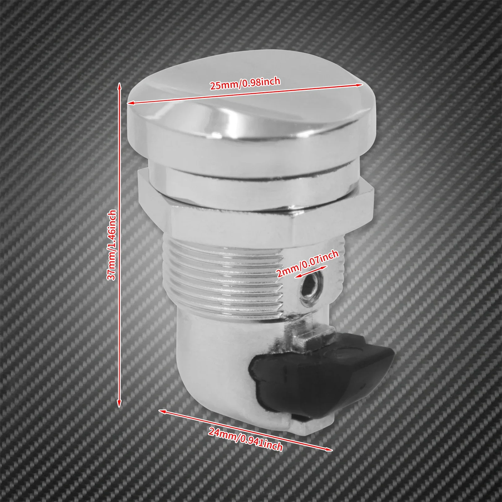 Motorcycle Fuel Door Latch Push Button Gas Oil Cap Tank Kit For Harley Touring Electra Street Road Glide Ultra Limited 1992-2025 - view 6