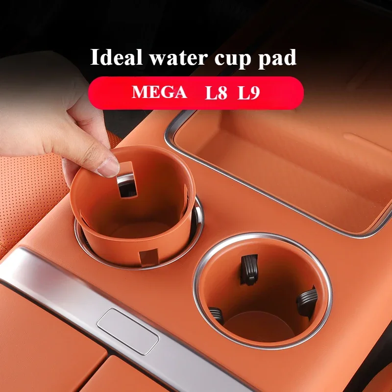 

LeadingIdeal Li Auto L6/L7/L8/L9 Water Cup Pad MEGA Central Control Wireless Charging Pad Silicone Automotive Supplies