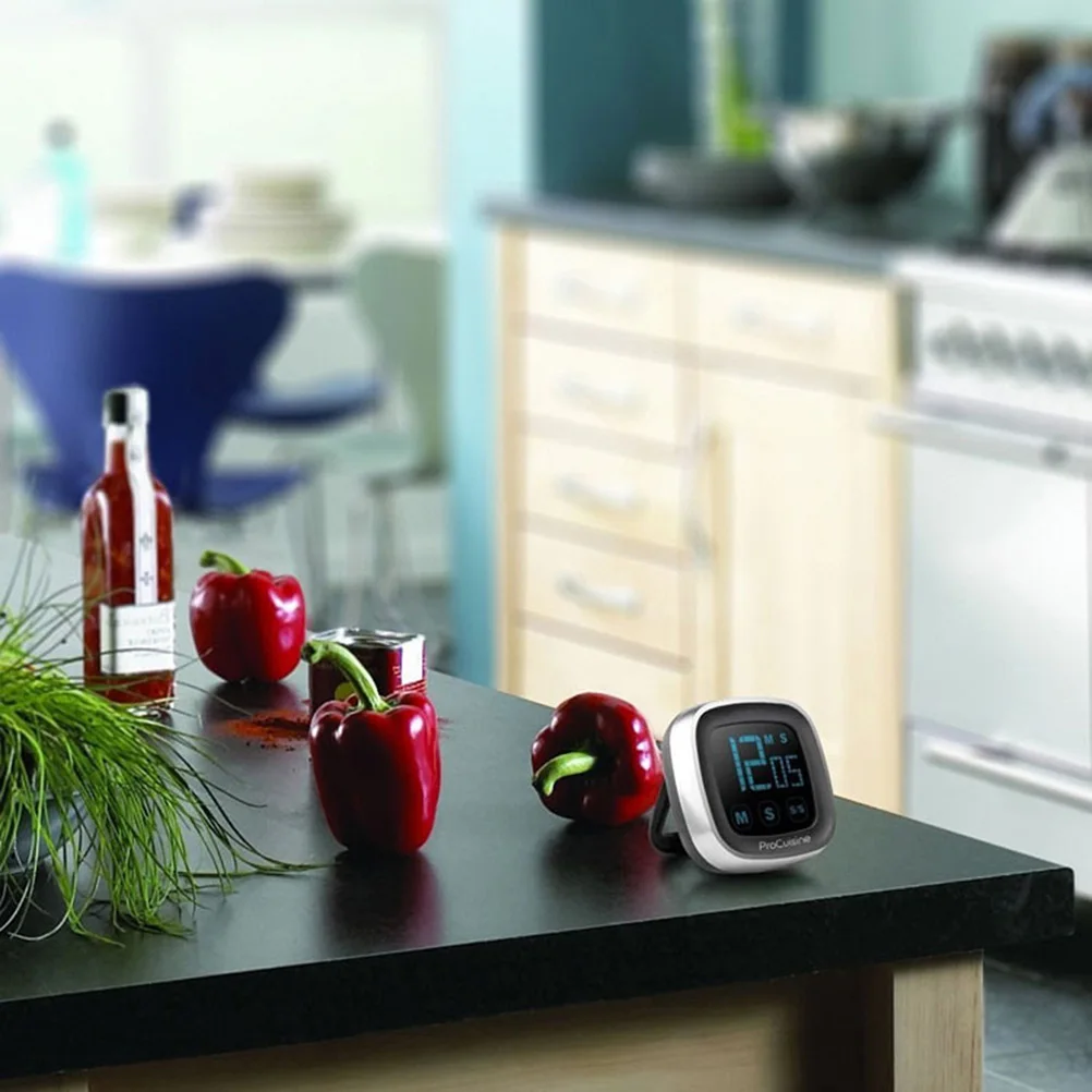 

Electronic Touch LED Kitchen Timer Magnetic Loud Alarm Timer Useful Timing Device for Home Cooking Daily Use Random Color