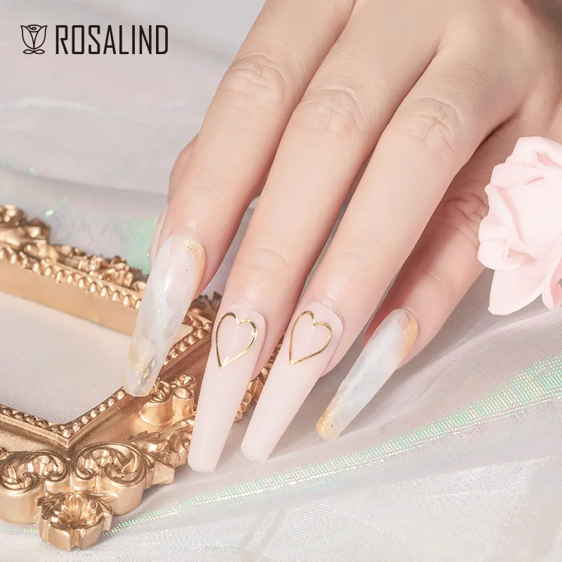 ROSALIND esmalte de uñas en Gel, Ojo de Gato, barniz híbrido brillante, semipermanente, capa Base superior, esmalte de uñas de Gel que cambia de