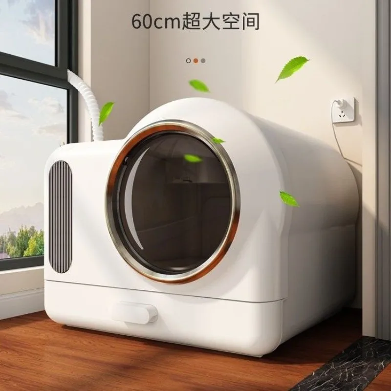 smart-litter-box-automatic-deodorization-oversized-drawer-type-fully-enclosed-toilet-shit-basin-deodorant-exhaust