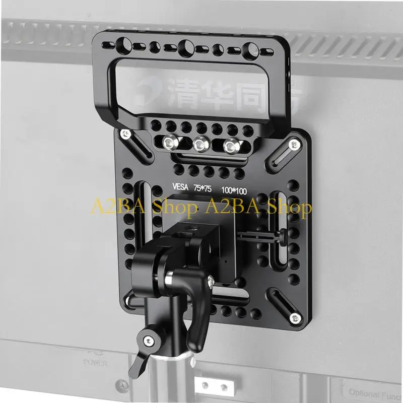 A2BA Cage Extension Module For Camera Monitors With 75-100MM Hole Spacing Adjustment And Light Stand Adapter