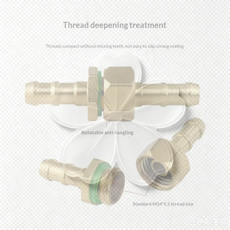 Brass Sprayer Hose Connector High Pressure Spraying Pipe Repair Brass Hose Repair Connector Garden Spraying 6.5/7.2/8/8.5mm