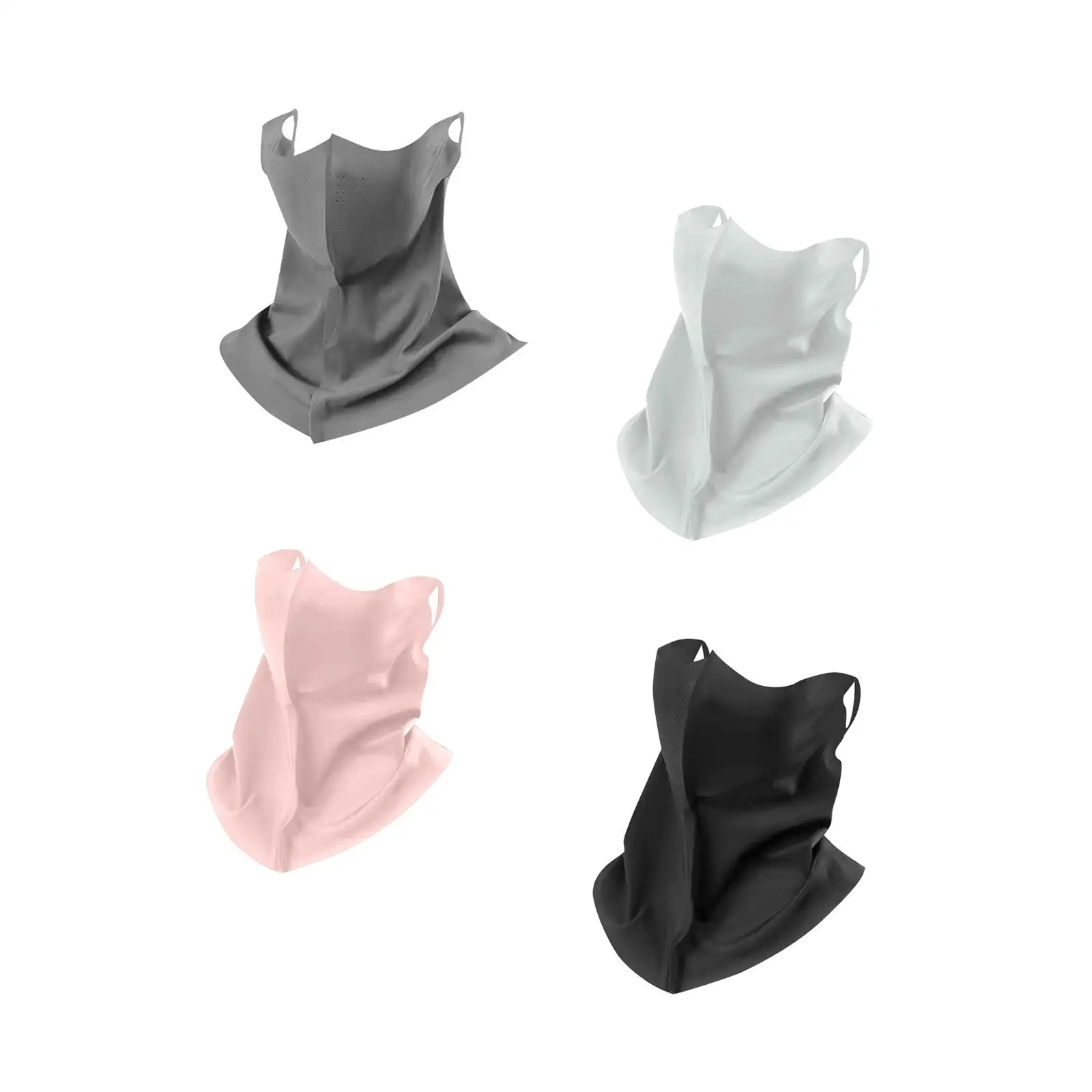 フェイスマスク アイスシルク冷却 折りたたみ式 再利用可能 バラクラバ 軽量フェイスカバー 夏用 サイクリング アウトドア スポーツ 男性と女性用