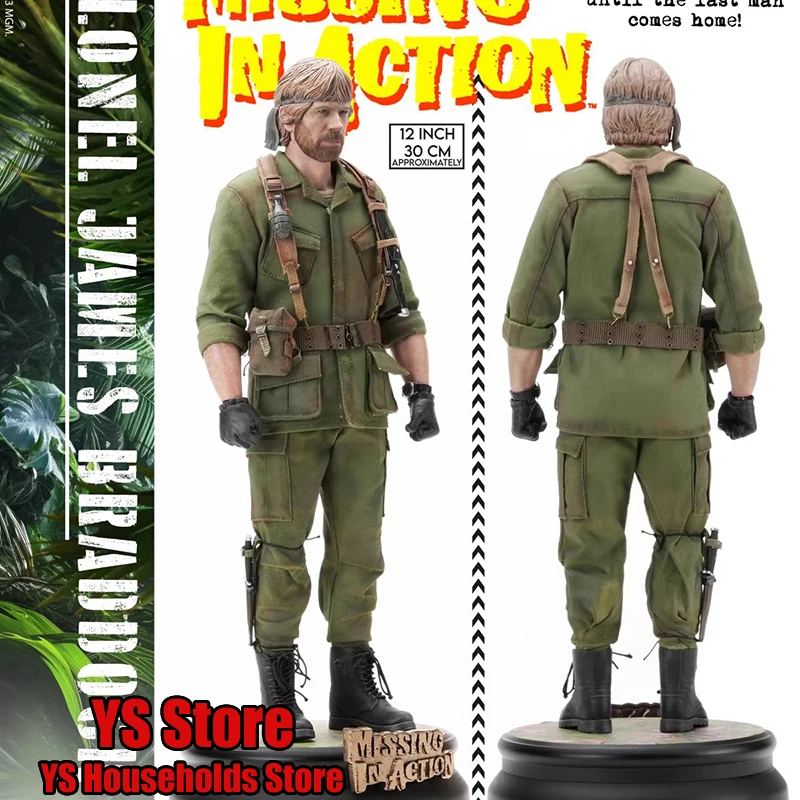 

Infinite Statue Original 1/6 COLONEL JAMES BRADDOCK Action Figure MISSING IN ACTION Movable 12" Full Set Cloth Figurine Soldier