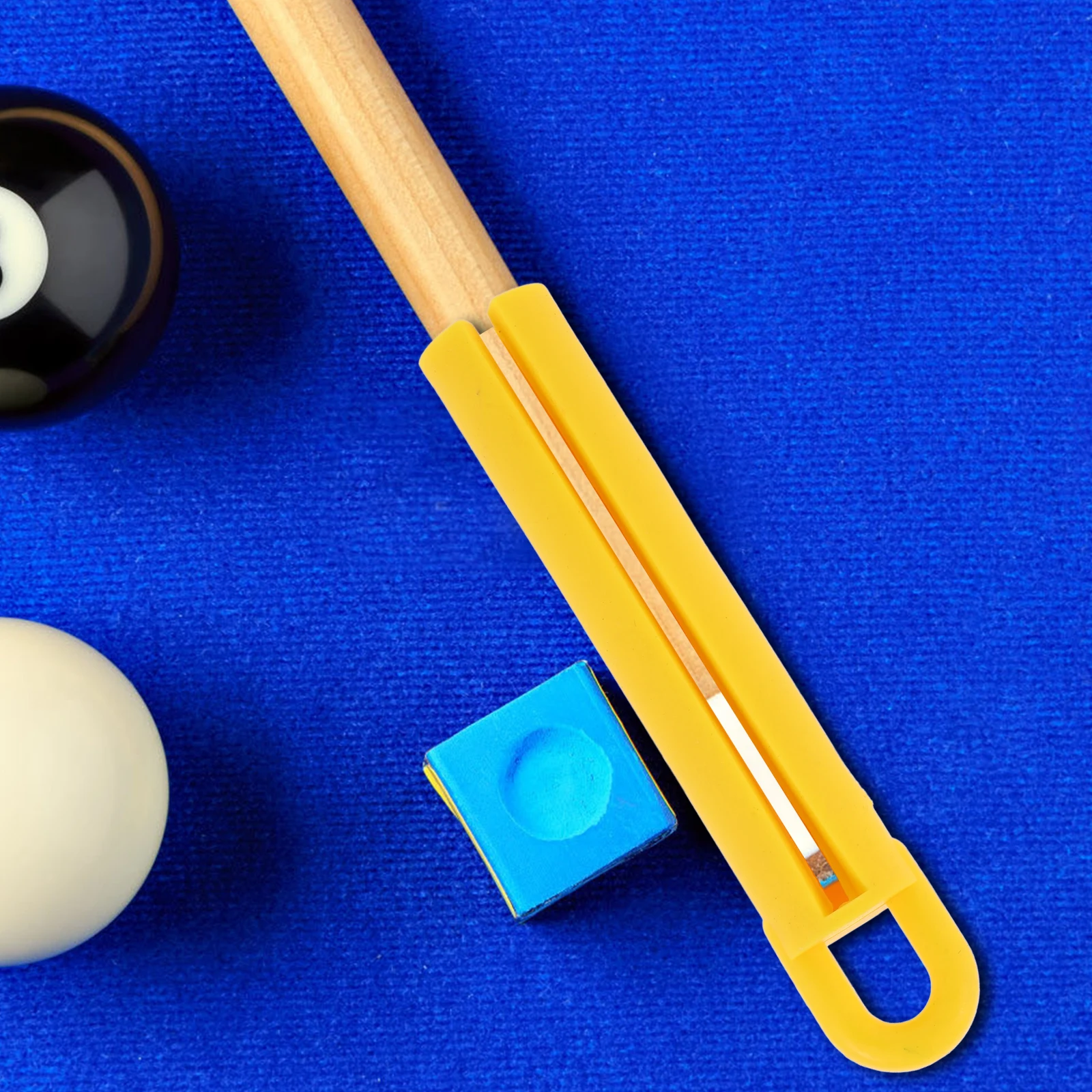 

5Pcs Pool Cue Hanging Holders 11cm Yellow Rubber Billiard Cue Stick Storage Hanging Accessories