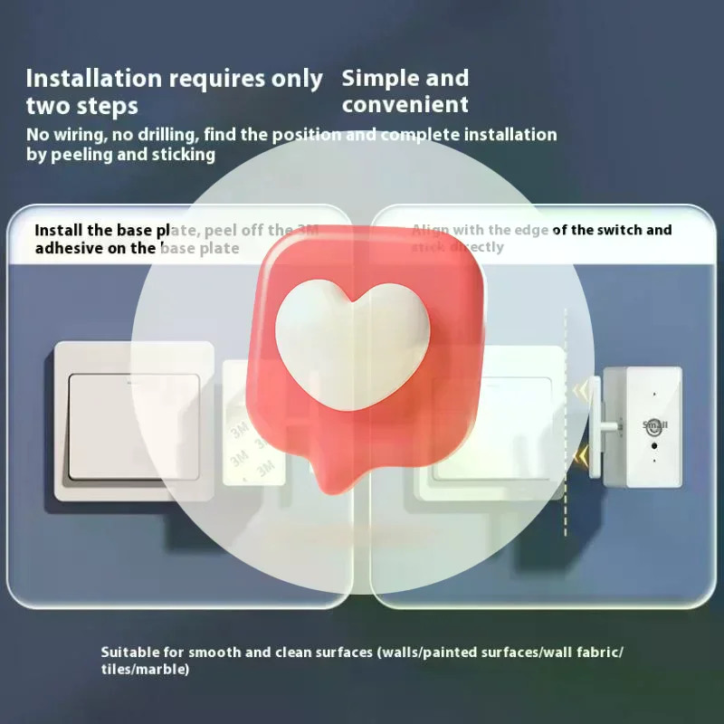 Wireless Control Light Switch Off Tool Automatic Button Pusher Intelligent USB Rechargeable Lazy Remote Control Switch