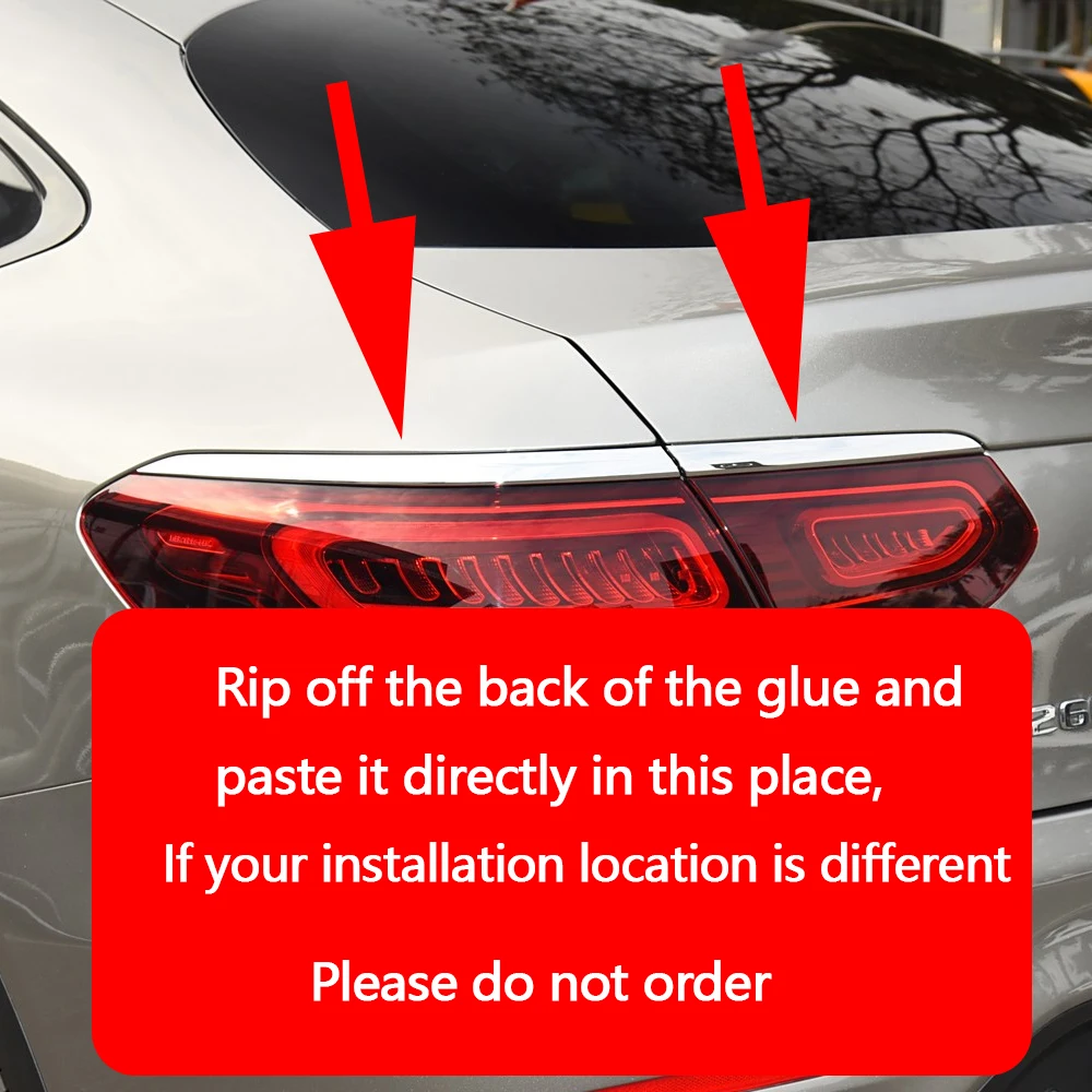 Car taillight sticker Car Rear Wing Spoiler Triangle Window for Mercedes Benz C253 GLC Coupe 2016 2017 2018 2019 2020 2021 2022