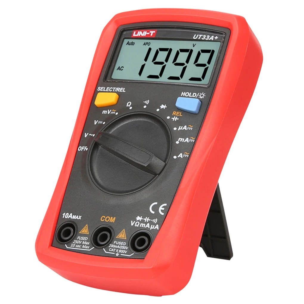 Voltmeter Resistance Tester With Minimum 200mV Range New LCD Display Layout Provides Clearer UT33A+ Current multimeter