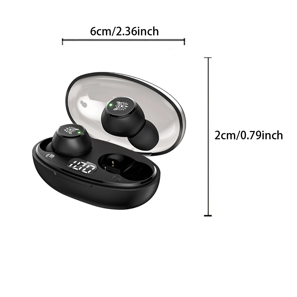 سماعة رأس لاسلكية مع تحكم باللمس ، سماعات داخل الأذن مع صندوق شحن ، سماعة رأس للألعاب ، مشغل مع ميكروفون #6