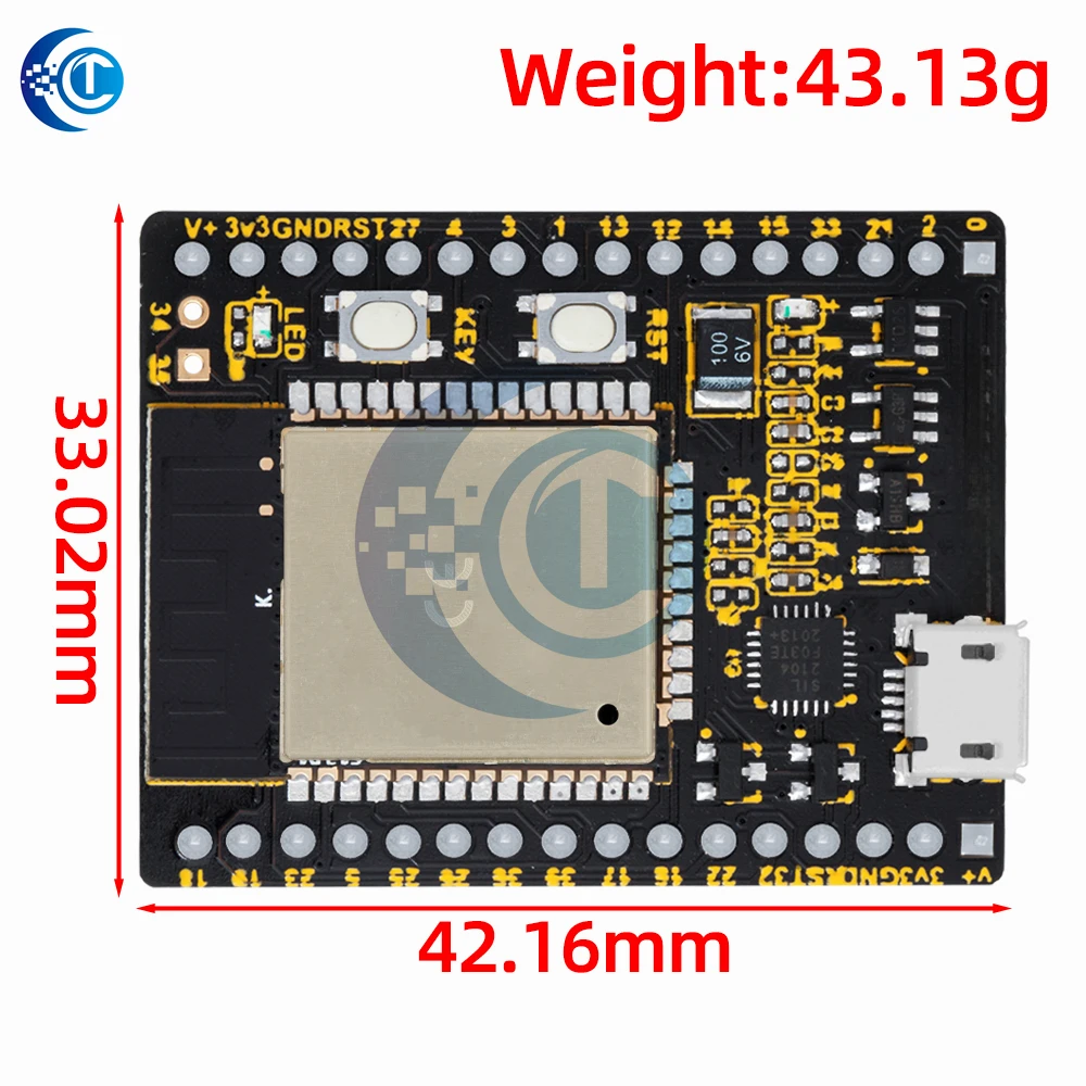 PYWIFI-ESP32 Micro Python IoT WiFi обучающая плата DC3.6V-6V ESP32 WROON-32 модуль Miro-USB WiFi + BT + BLE MCU модуль