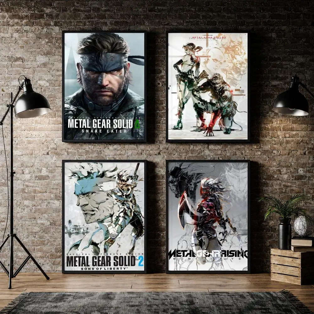 Game M-metal G-gear S-solid Series Poster Pvc HD Peel and Stick Modern poster Home Office Living Room Dining Room Wall Decor