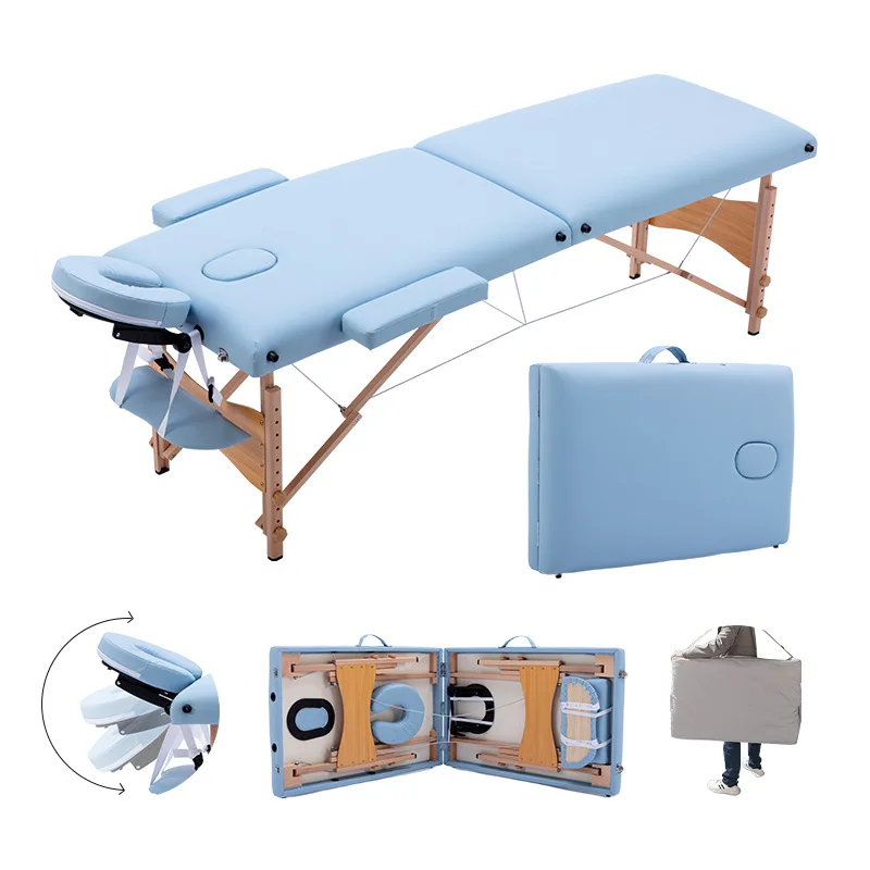 Portable Massage Table Professional Folding Aesthetic Spa Tattoo Stretchers Couch Beauty Salon Foldable Massage Bed