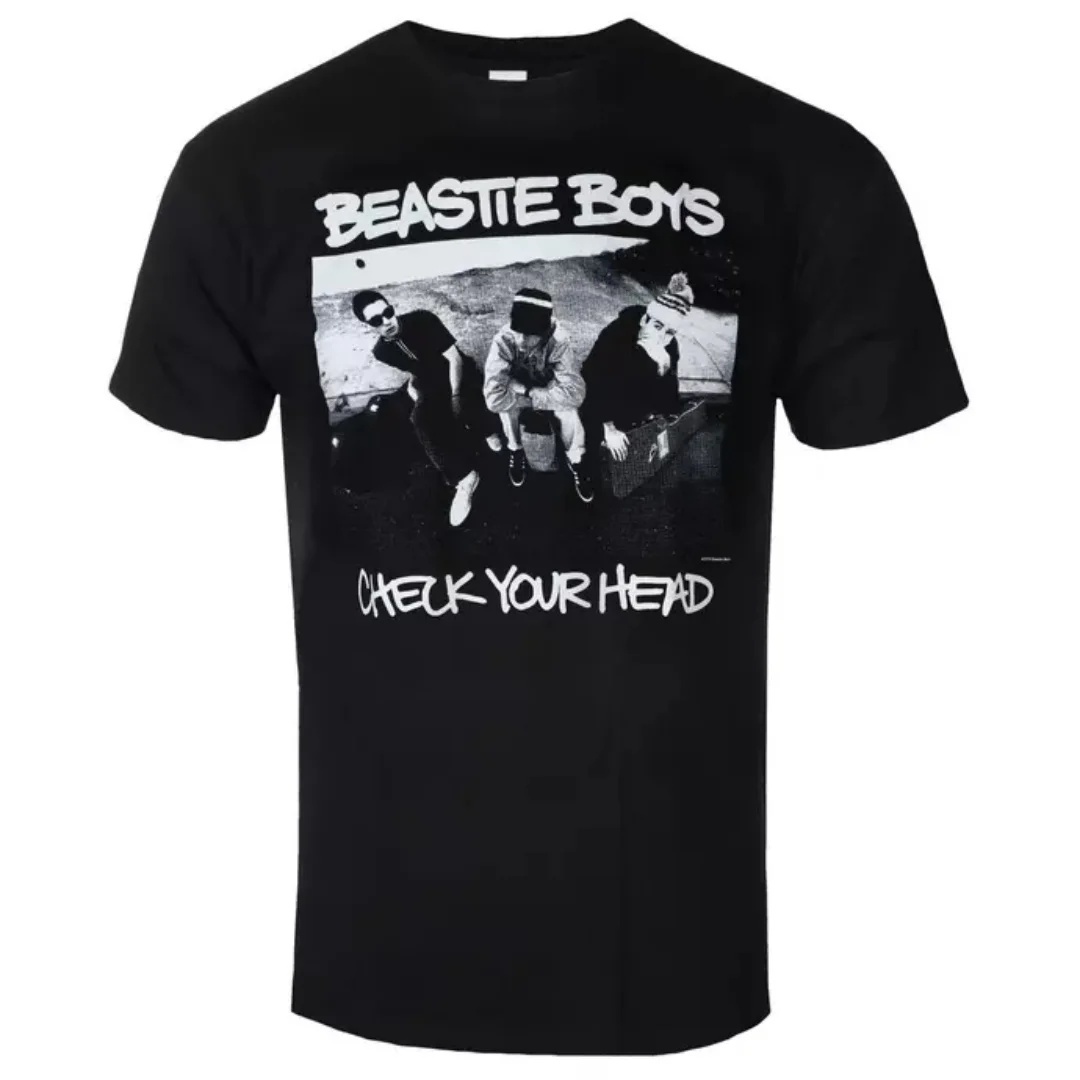 BEASTIE BOYS - CHECK YOUR HEAD Printing Casual Trendy T-shirt, Cotton T-shirt, Street Classic Band Fan, Unisex T-shirt