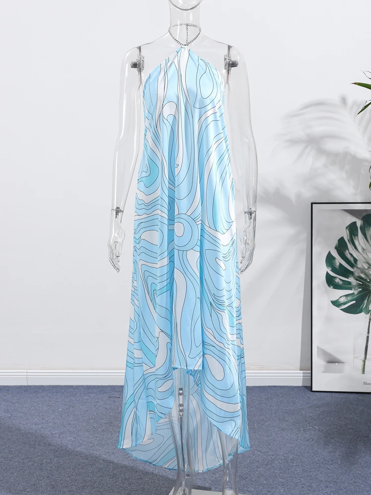 Swirl Print Cape Sleeve Blouse Skirt Set Oversized Short Sleeve 2026 Summer Causal Women Outfit Vacation Boho Lady Ensemble - Image 6
