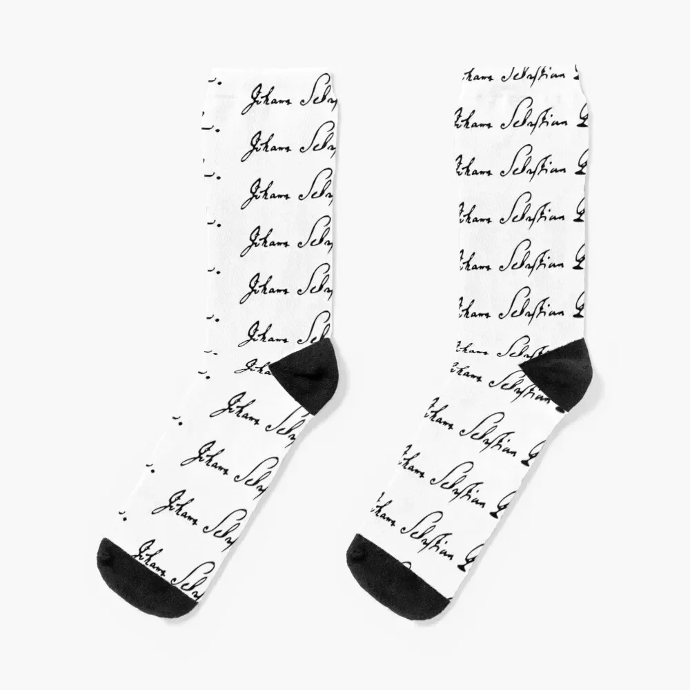 Johann Sebastian Bach signature Socks gym Thermal man winter man Boy Socks Women's