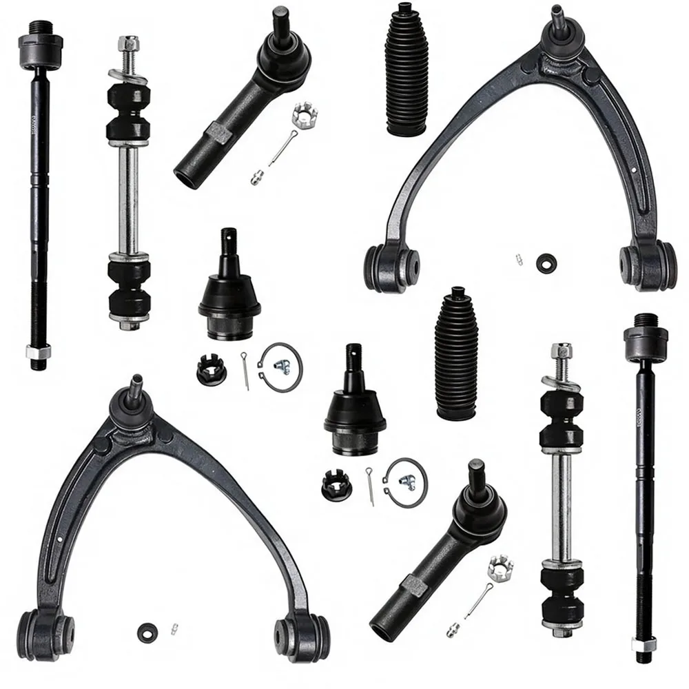 12pc Chassis Parts Front Upper Control Arms Sway Bars Fit 4.8 5.3 6.2 L For Cadillac GMC Chevrolet Suburban Tahoe 1500 4.8L 6.2L