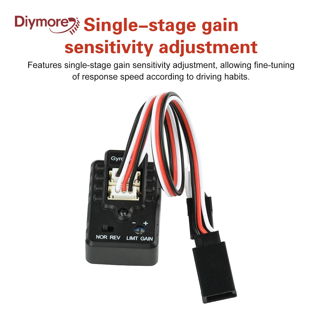 Automatic Stability Control Gyroscope for RC Drift Racing Car Professional RC Gyro Integrated Compact Two Axis Gyroscope