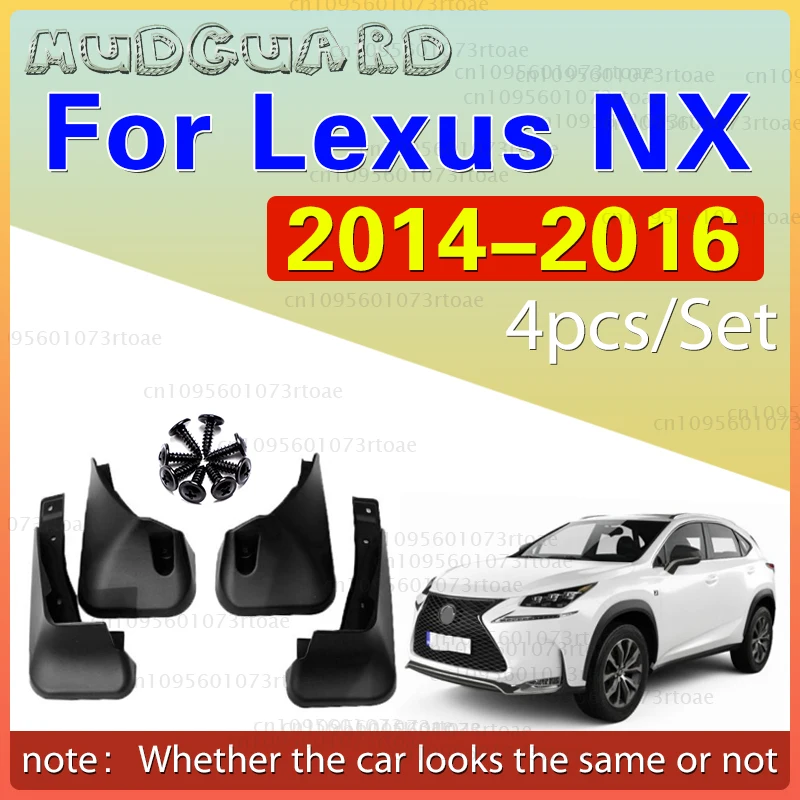 

2014 2015 2016 FOR Lexus NX NX200T NX300H Mudguard Fender Mud Flap Guards Splash Mudflaps Car Accessories Rear 4pcs