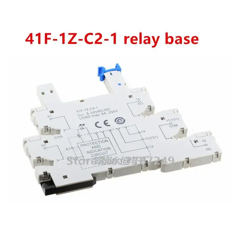 10Pcs New HF relay HF41F-5-ZS HF41F-12-ZS HF41F-24-ZS HF41F 5V 12V 24V thin base 5 Pin 41F-1Z-C2-1 ZS power 6A relay relay Ultra