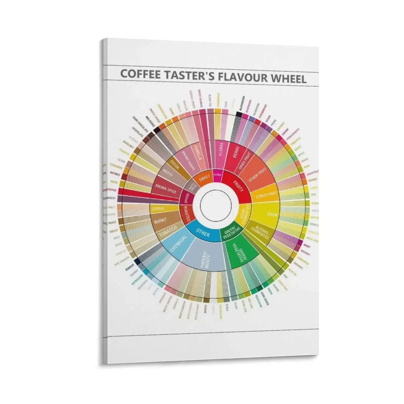 

Coffee Flavour Wheel Canvas Painting fashion wall paintings room decorations decoration for the room Wall decoration poster