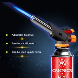 Welding Gas Torch Flame Gun Burner Nozzle Flamethrower Butane Burner Outdoor Camping BBQ Brazing Torch Kitchen Cooking Burner
