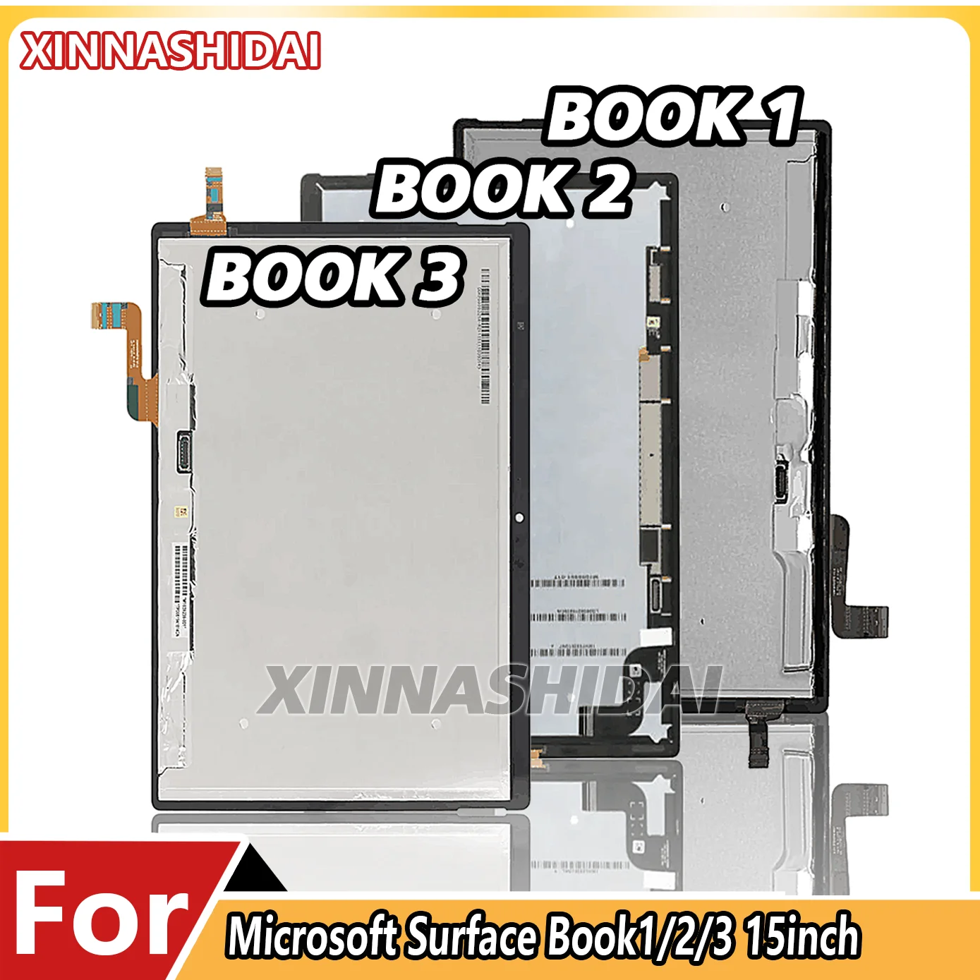 For Microsoft book1 2 3 15 inches LCD Display Touch Screen Digitizer Glass Assembly Replacement