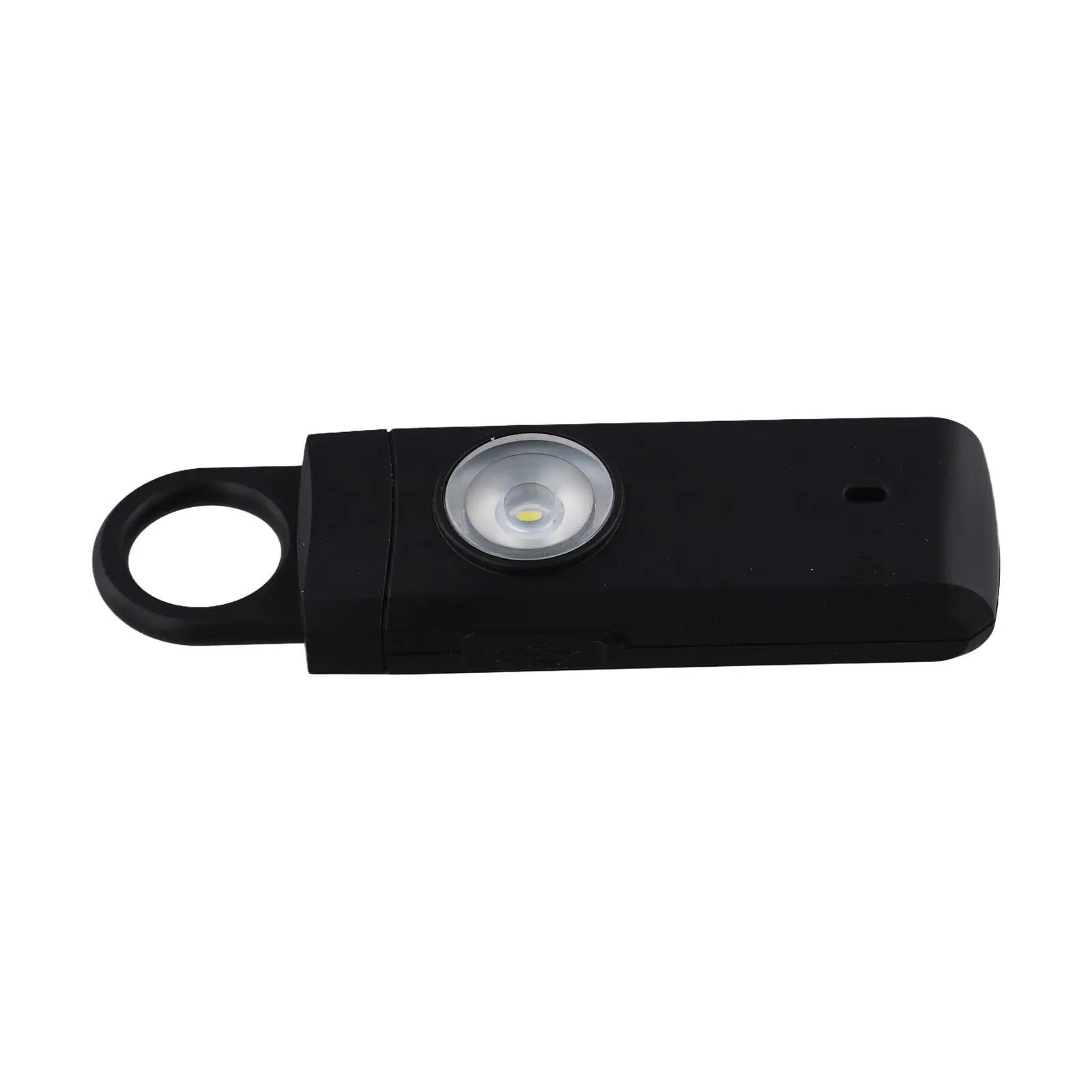 130DB Safety Personal Alarm Rechargeable LED Keychain Flashlight Strobe Light  Anti Robbery Call For Help