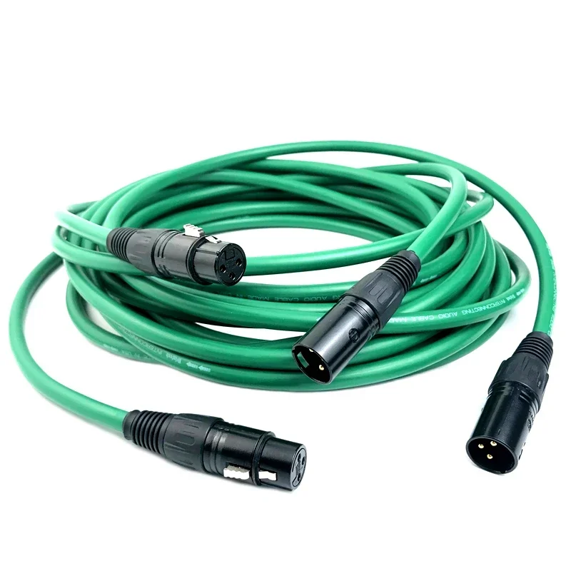 Mcintosh XLR Cable 14AWG Silver Copper Mixed Amplifier Balanced Cable 2 Male Plugs To 2 Female Plugs Microphone Audio Cable