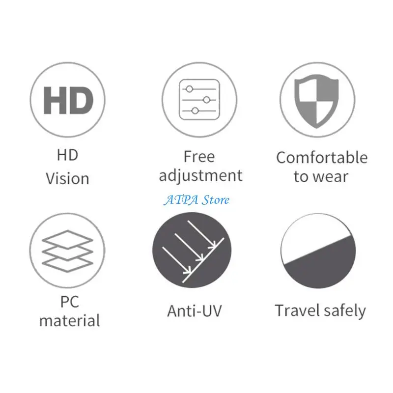 

U13C Retro Windproof Goggles Breathable Eyewear Face Cover for Motorcycle Face Cover