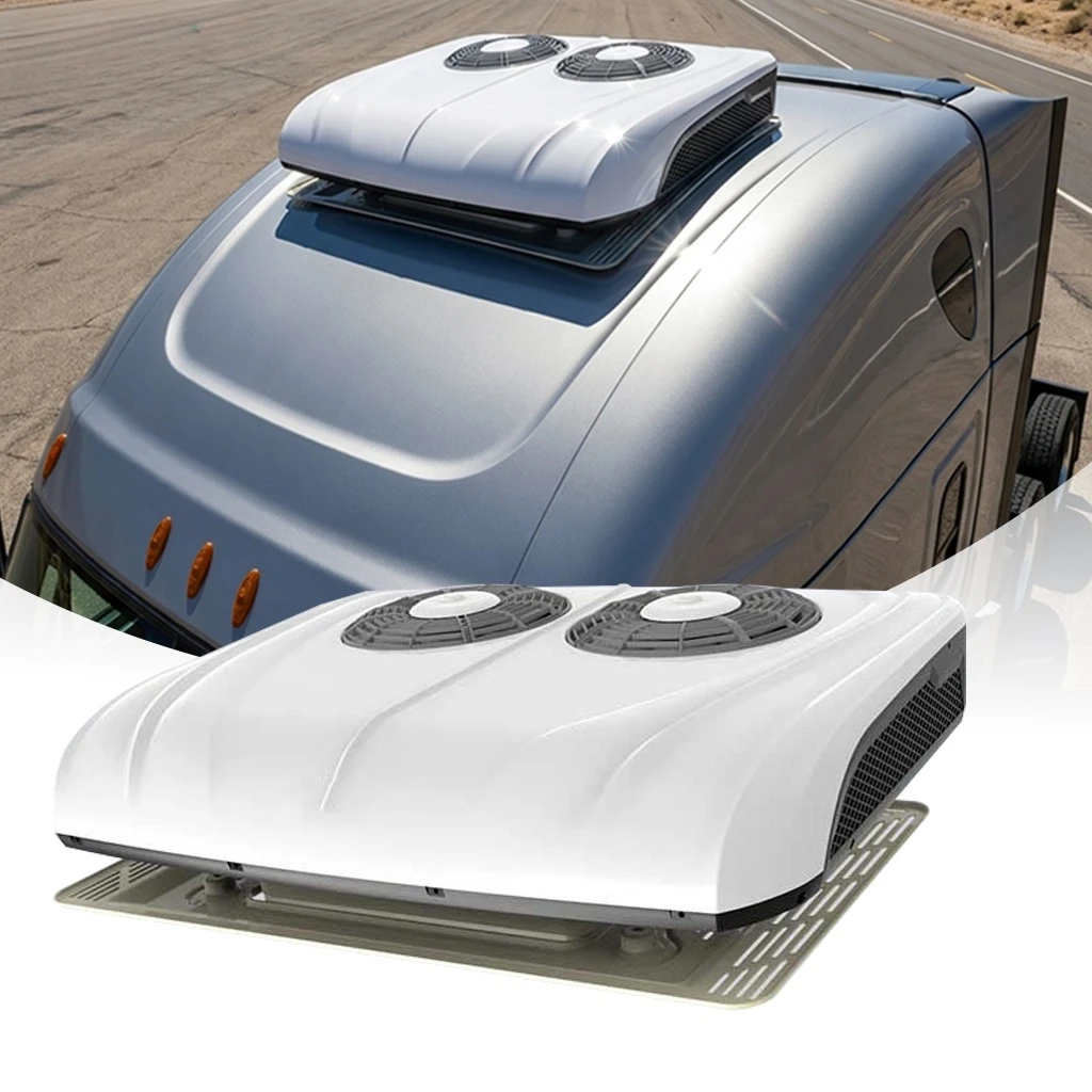 The new Cold King 12V/24V dual-fan universal air conditioner is suitable for RVs, tractors, buses, and trucks