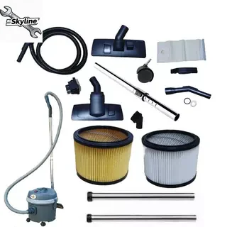 Vacuum cleaner PD-101 accessories: Hose, metal pipe, pickaxe, rake, garbage dust bag