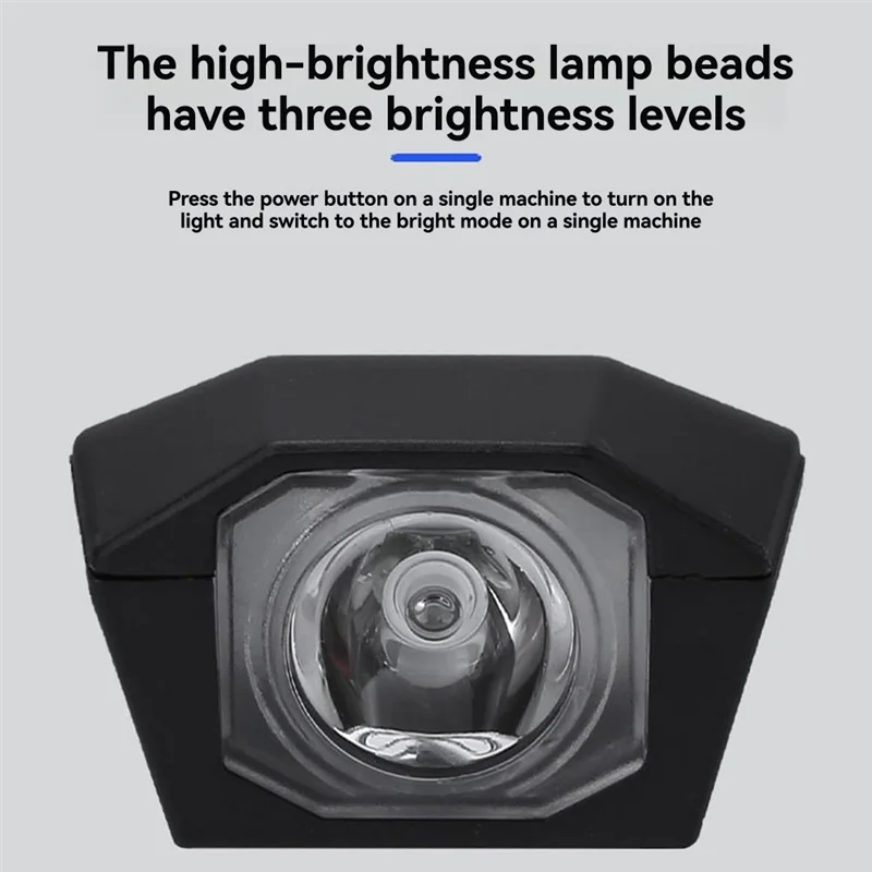 Bicycle Lights USB Charging Horn Lights Night Riding Lighting Mountain Bike Headlights Cycling Equipment-[Y03A]