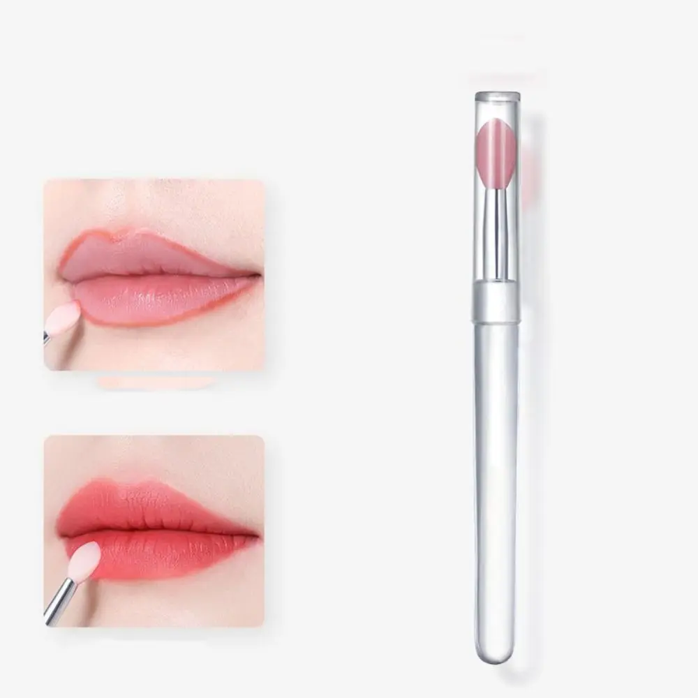 

Women Girls Beauty Tools Eye shadow Concealer Lipstick Applicators Lip Brushes with Protect Cap Lip Mask Brushes Makeup Brushes