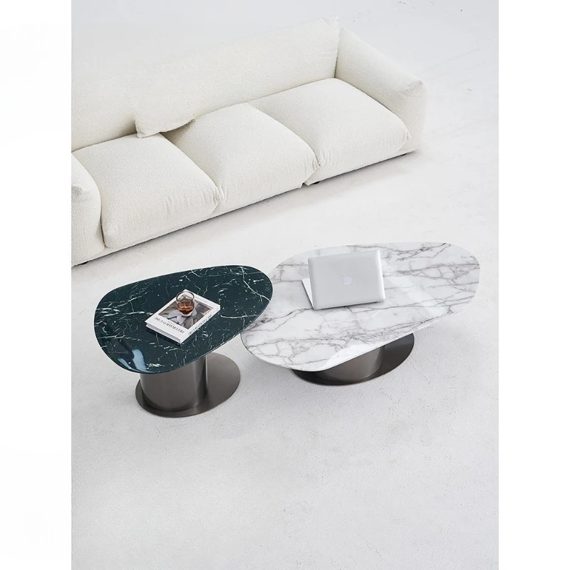 

Italian minimalist marble coffee table living room home