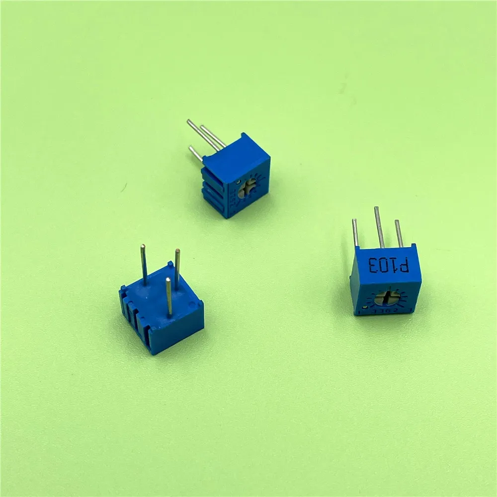 200pcs 3362P 3362 Single Turn Cermet Trimmer Potentiometer Variable Resistor 100 200 500 1K 2K 5K 10K 20K 50K 100K 200K 500K Ohm