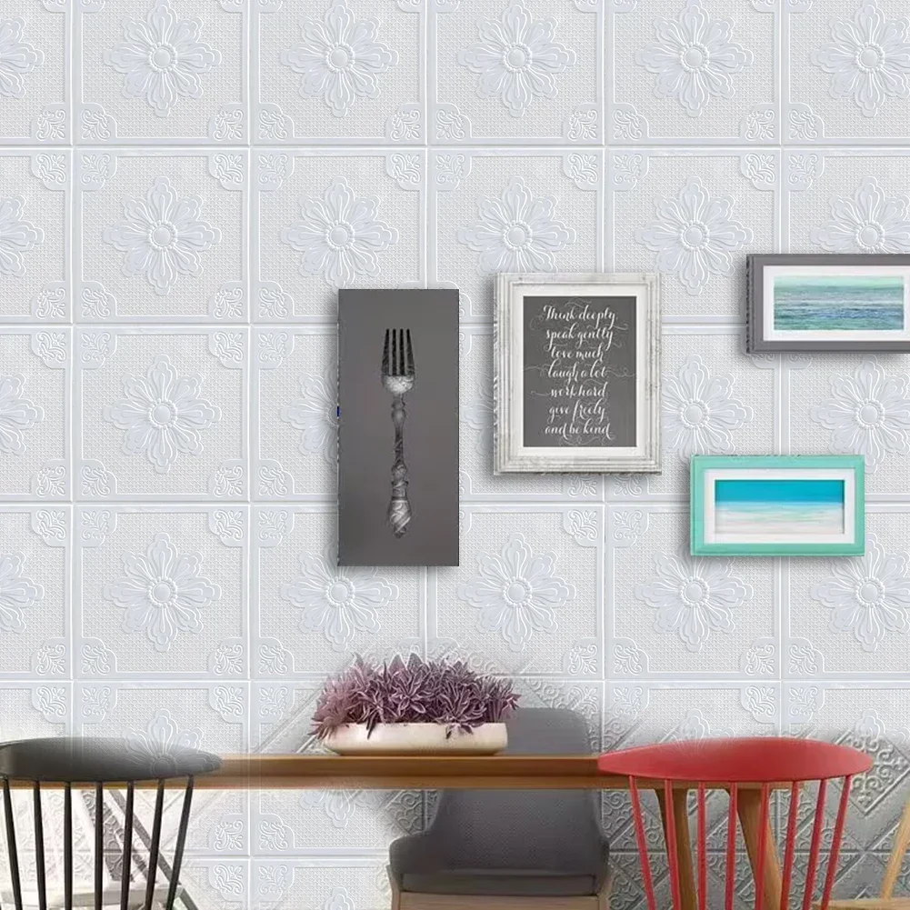 1szt 3D Tile Brick Wall Sticker Adhesive Foam Panel Wodoodporna naklejka Sypialnia Tło Tapety ścienne Sufit Dach Dekoracja