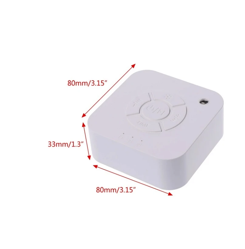 Noise Machine White USB Rechargeable Timed Shutdown Sleep Sound Machine Musical sleep instrument  For Sleeping Office Travel