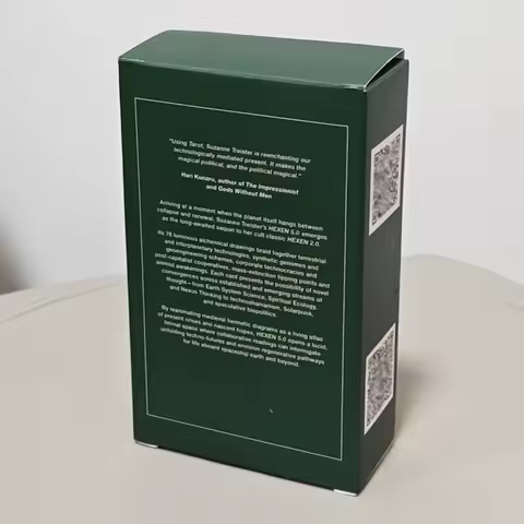 12*7cm HEXEN 5.0 Tarot Deck, 78 Pcs Tarot Cards Based on Alchemical Art, Tech-Spirituality &amp; Climate Crisis Double-embossed