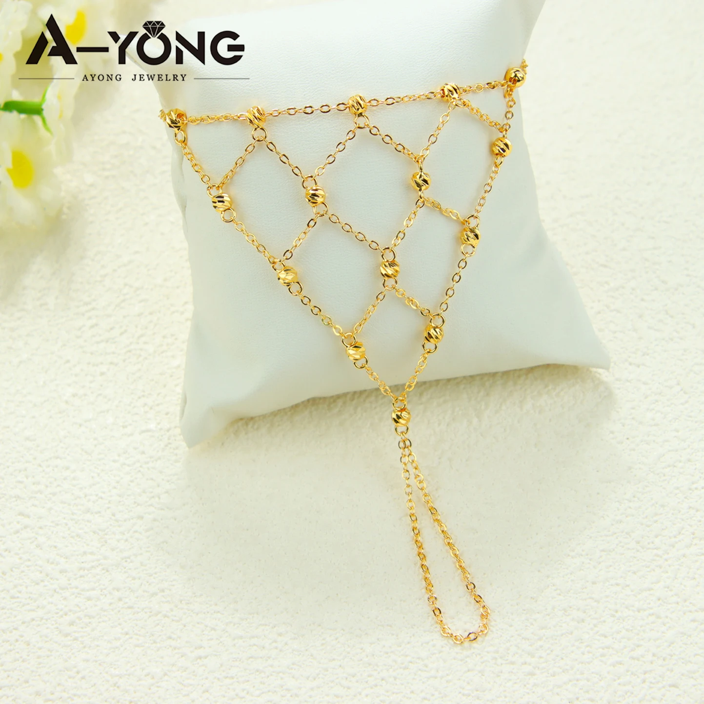 Oman Tassel Charm Bracelet with Ring 21k Gold Plated Turkish Vintage Coins Hand Chains Nigeria Women Event Party Jewelry