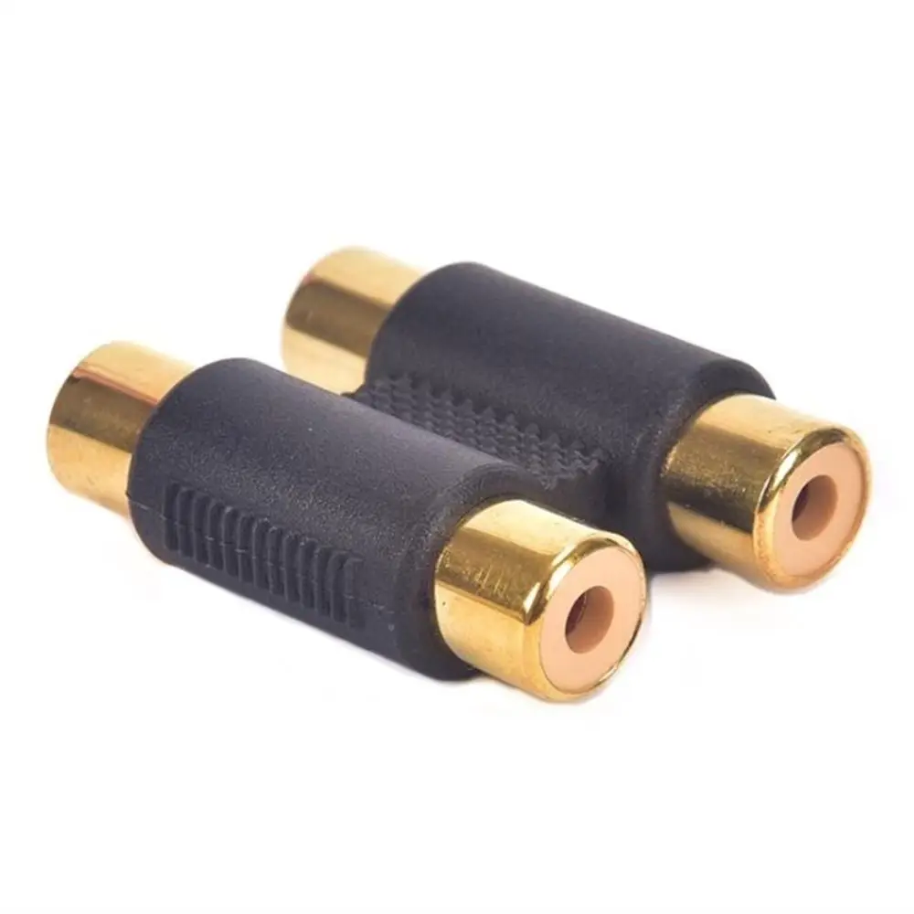 Dual 2 Head RCA Female To Female Audio Connector Adaptor Phono Coupler Video Connector Plug Socket RCA Phono Twin Coupler