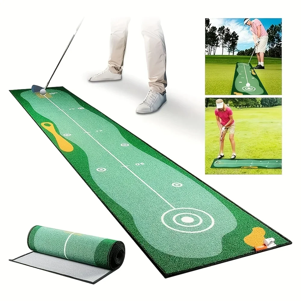 Golf Carpet Putting Mat Thick Smooth Practice Putting Rug For Indoor Home Office Golf Practice Grass Mat Golf Training 50X300cm