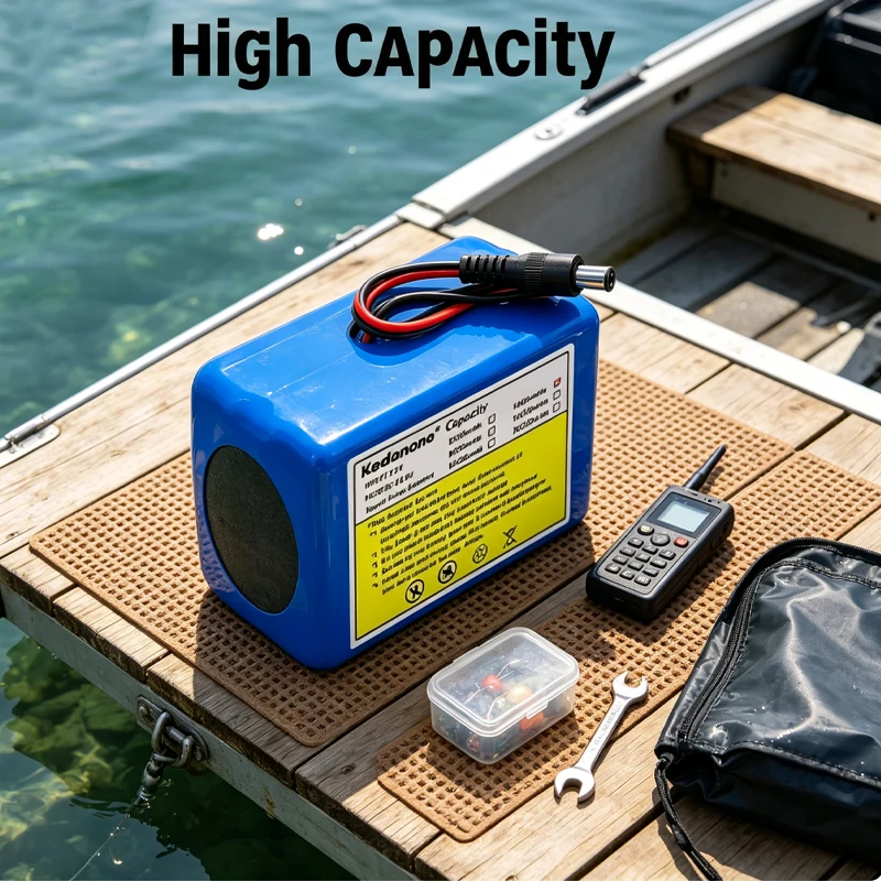Pacco batterie al litio 18650, 12V 20Ah, ricaricabile e portatile, fornito con caricabatterie dedicato da 12,6V, compatibile con amplificatori audio.