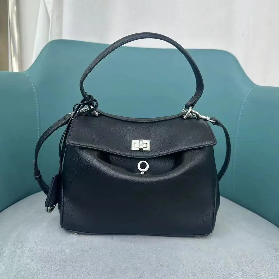 

Роскошные брендовые женские сумки Rodeo 2021, весенне-осенние женские сумки из натуральной кожи, модные женские сумки на плечо с золотой пряжкой