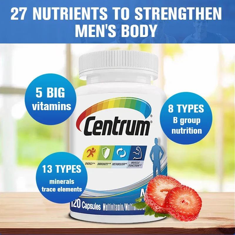 Centrum Men\'s Multivitamin/Multimineral Supplement - Antioxidant, Bone, Immune, Energy, Metabolism, Muscle Function