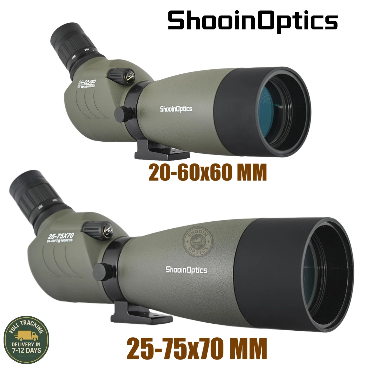 

Shooin Spotting Scope SCY 20-60x60 25-75x70 FMC Bird Watching Telescope Monocular