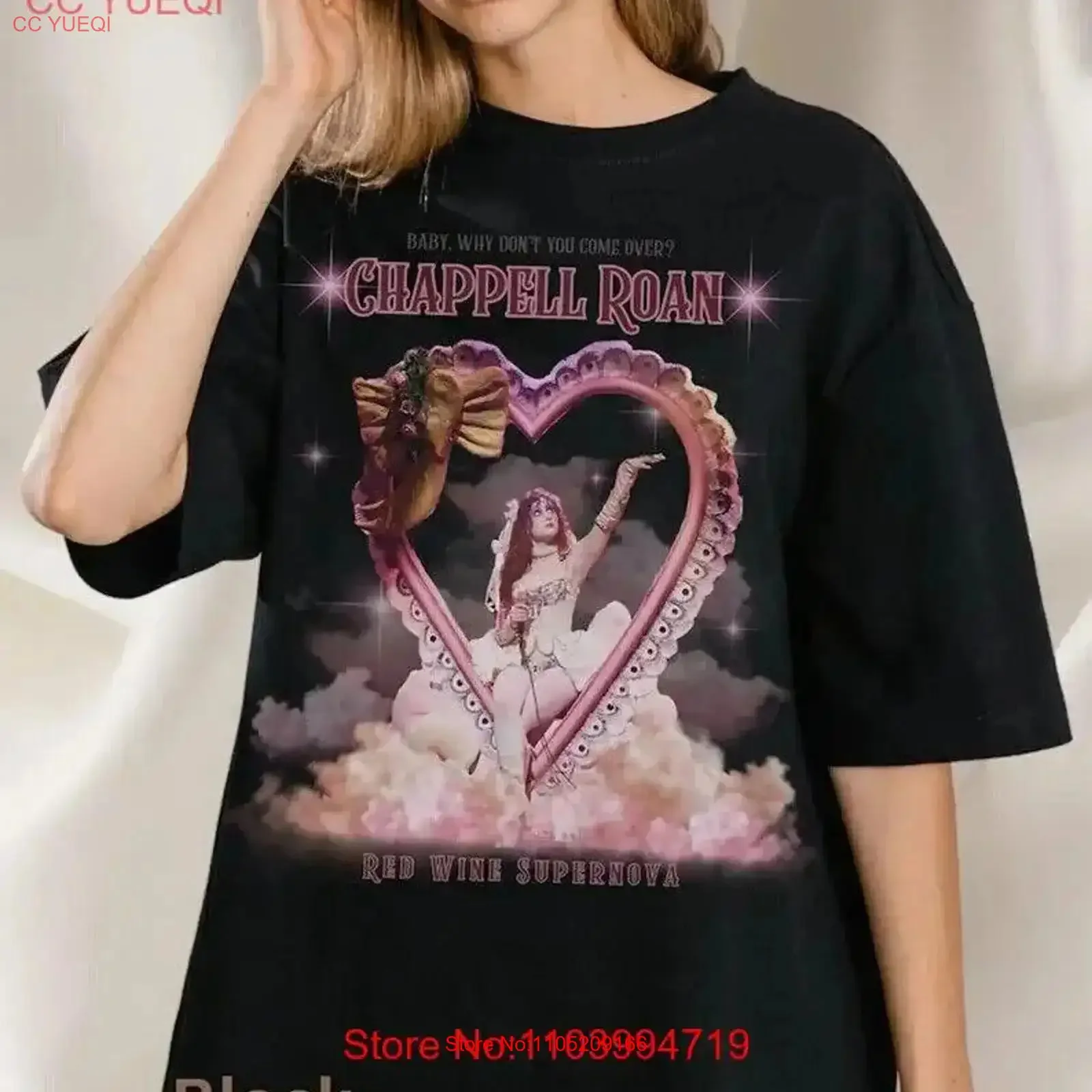 تشابيل روان النبيذ الأحمر سوبر نوفا تي شيرت خمر غسلها أوم الشارع الشهير عادية لينة قليلا مصمم الأزياء الملابس #1