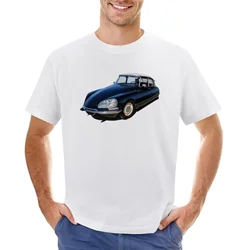 1970s Citroen DS in black T-Shirt oversized aesthetic clothes animal prinfor boys funnys mens t shirts pack