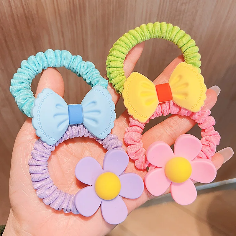 Queen Bow Hair Band Girl Korean Version of Sweet and Lovely Smiling Face Large Intestine Hair Band Rope Hairpin Female Hair.